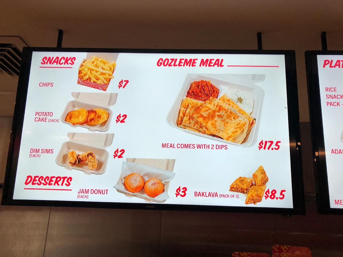 Menu, The Meat Shack