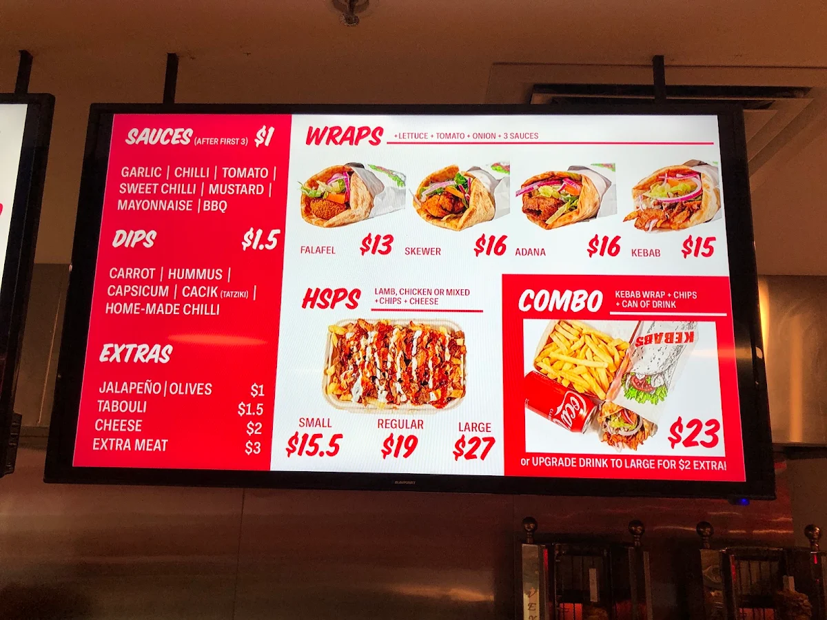 Menu, The Meat Shack