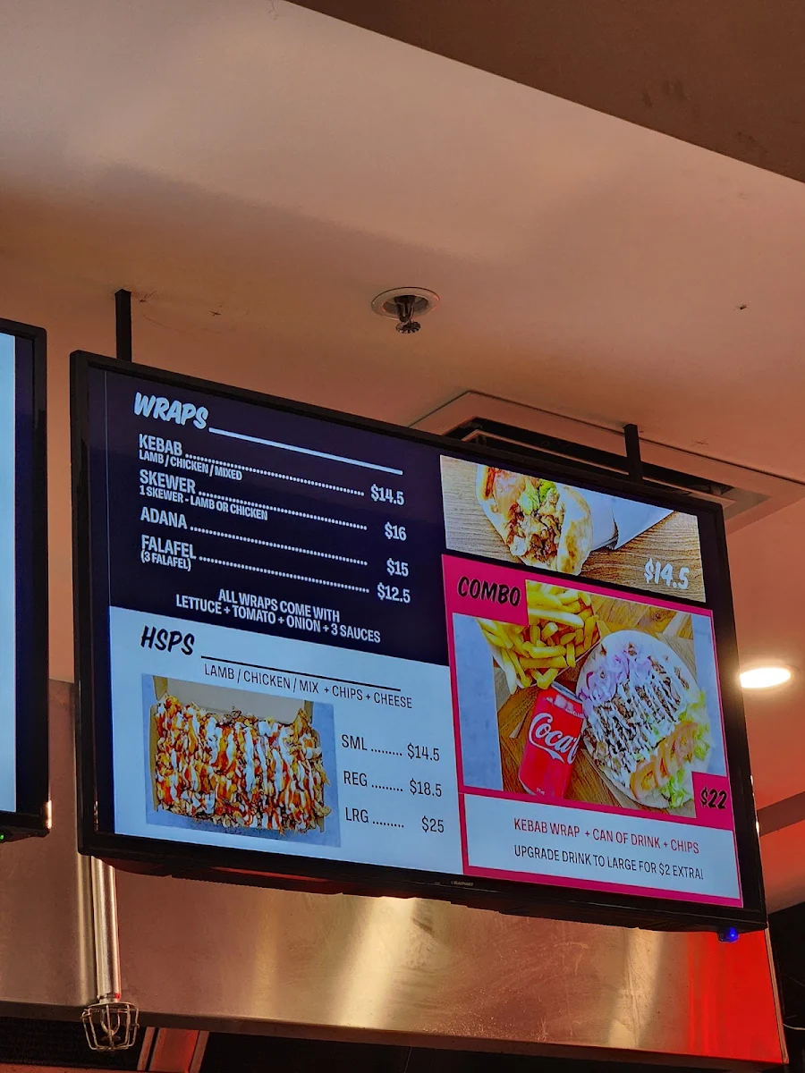 Menu, The Meat Shack