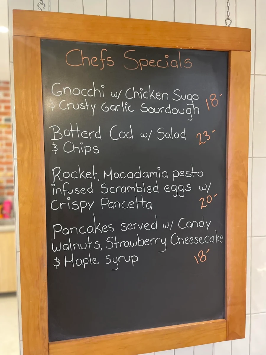 Menu, Crema Espresso Lismore Square