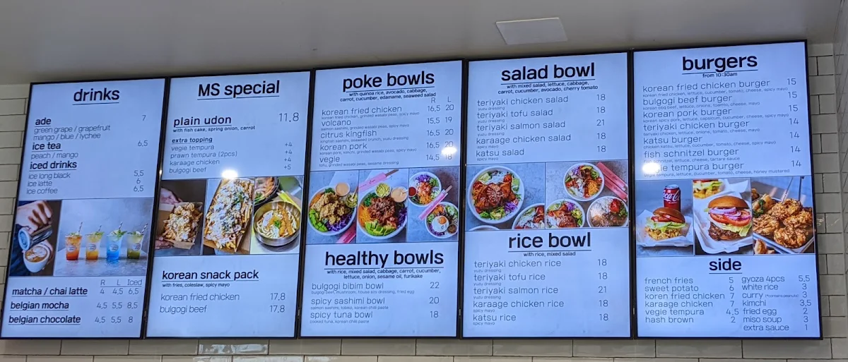 Menu, Missing Spoon North Sydney