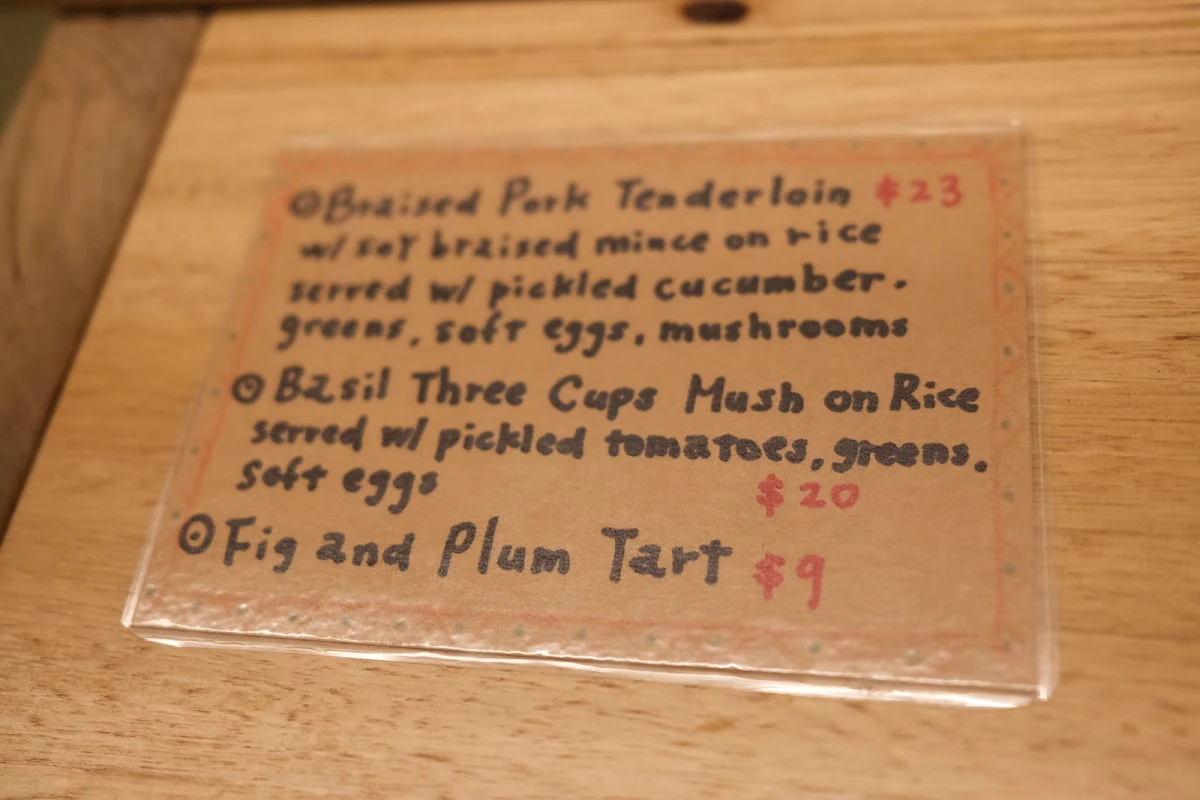 Menu, Diggy Doo's Coffee