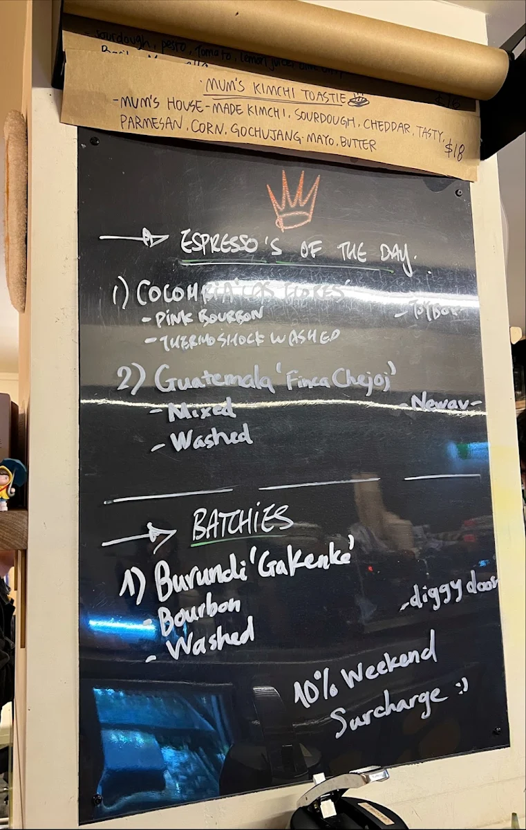 Menu, Diggy Doo's Coffee