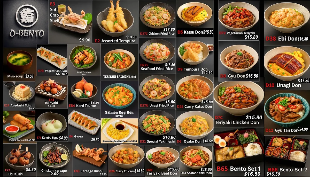 Menu, O-Bento