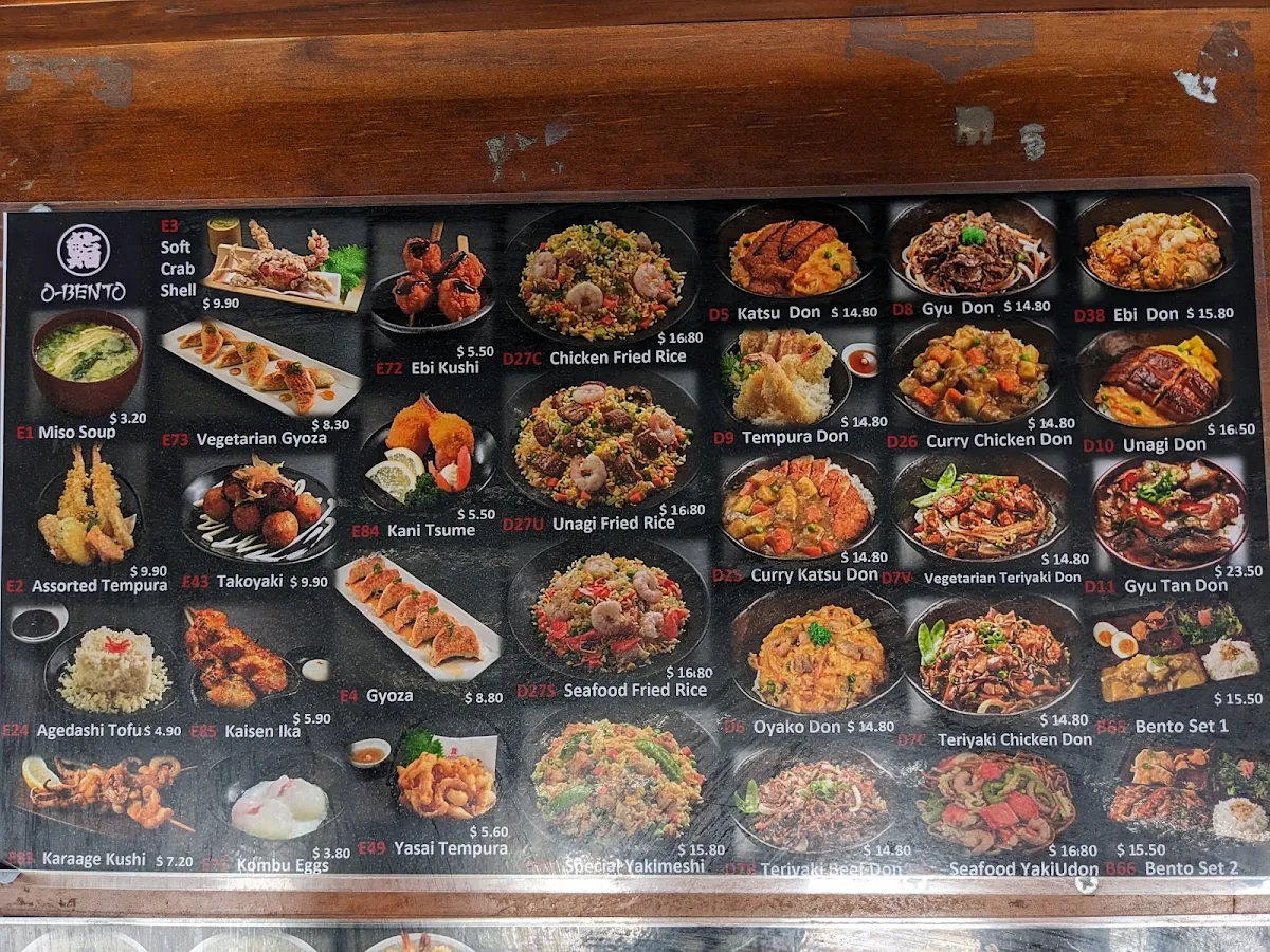 Menu, O-Bento