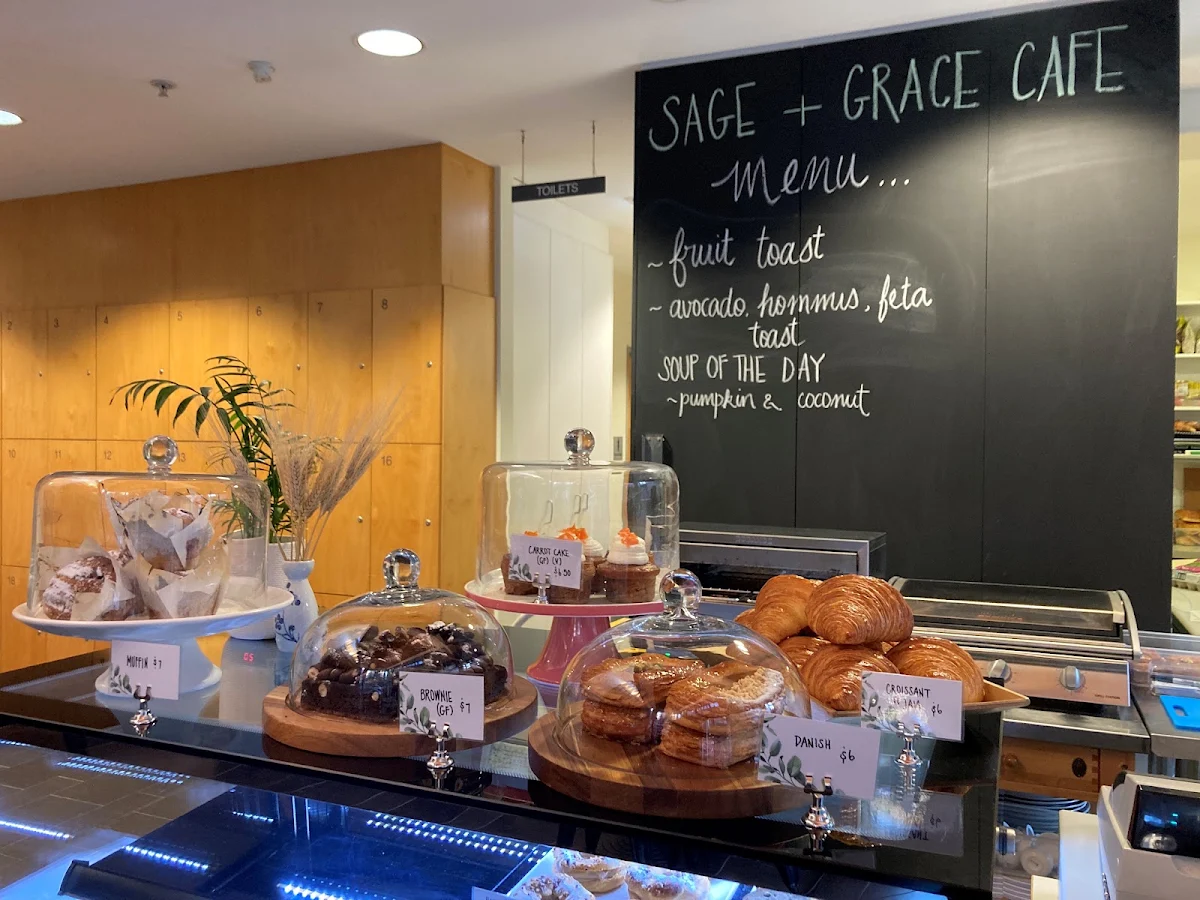 Menu, Sage + Grace Cafe