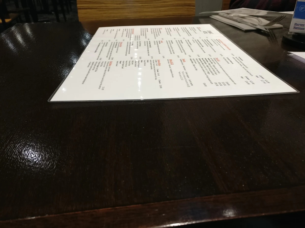 Menu, Olympic Hotel