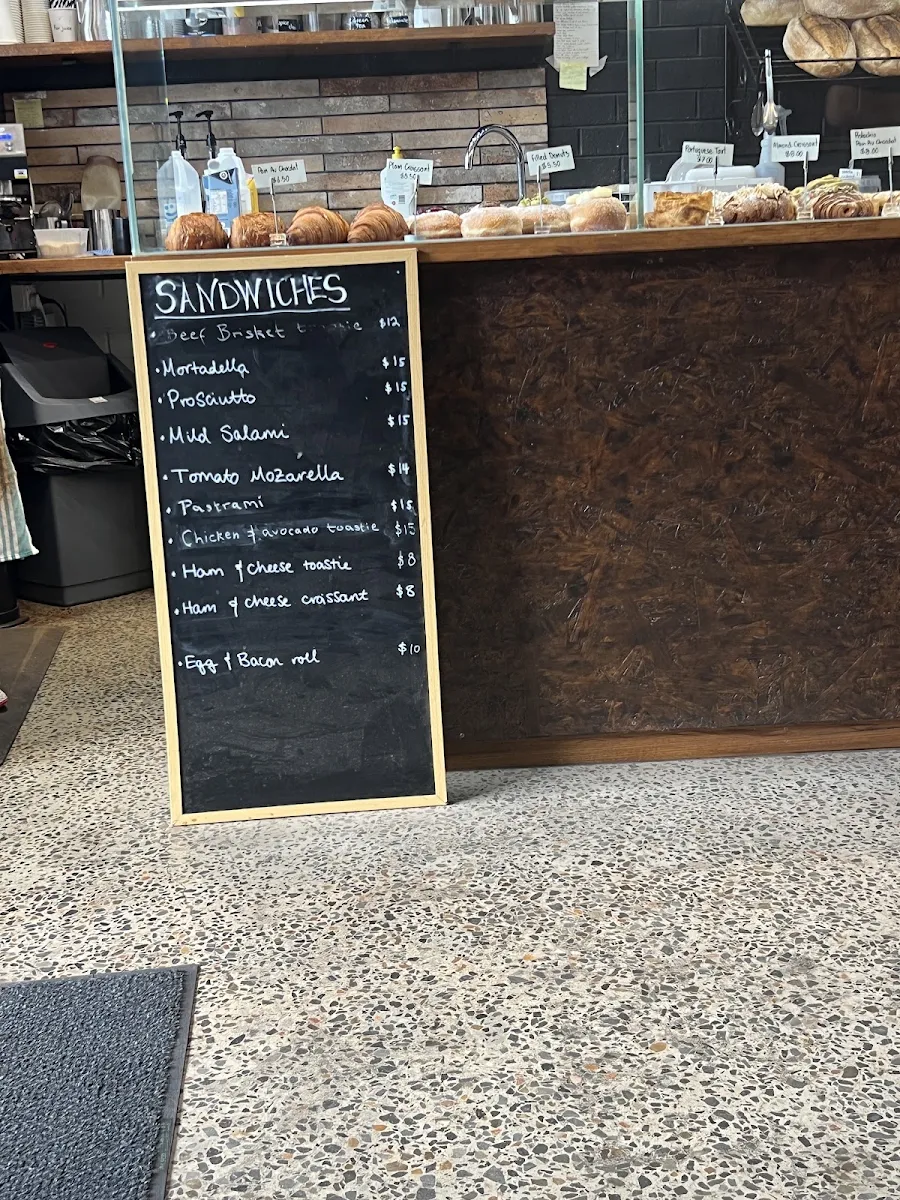 Menu, The Happy Bakers Brunswick