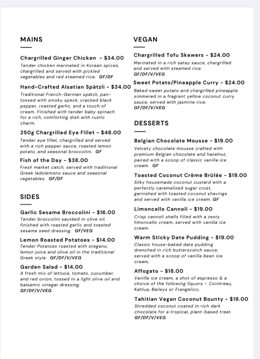 Menu, AnRvi