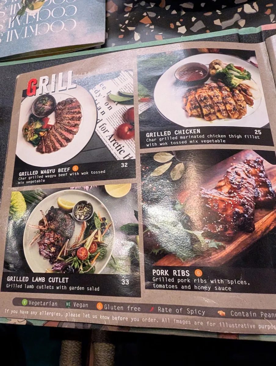 Menu, Kinn Thai Werribee