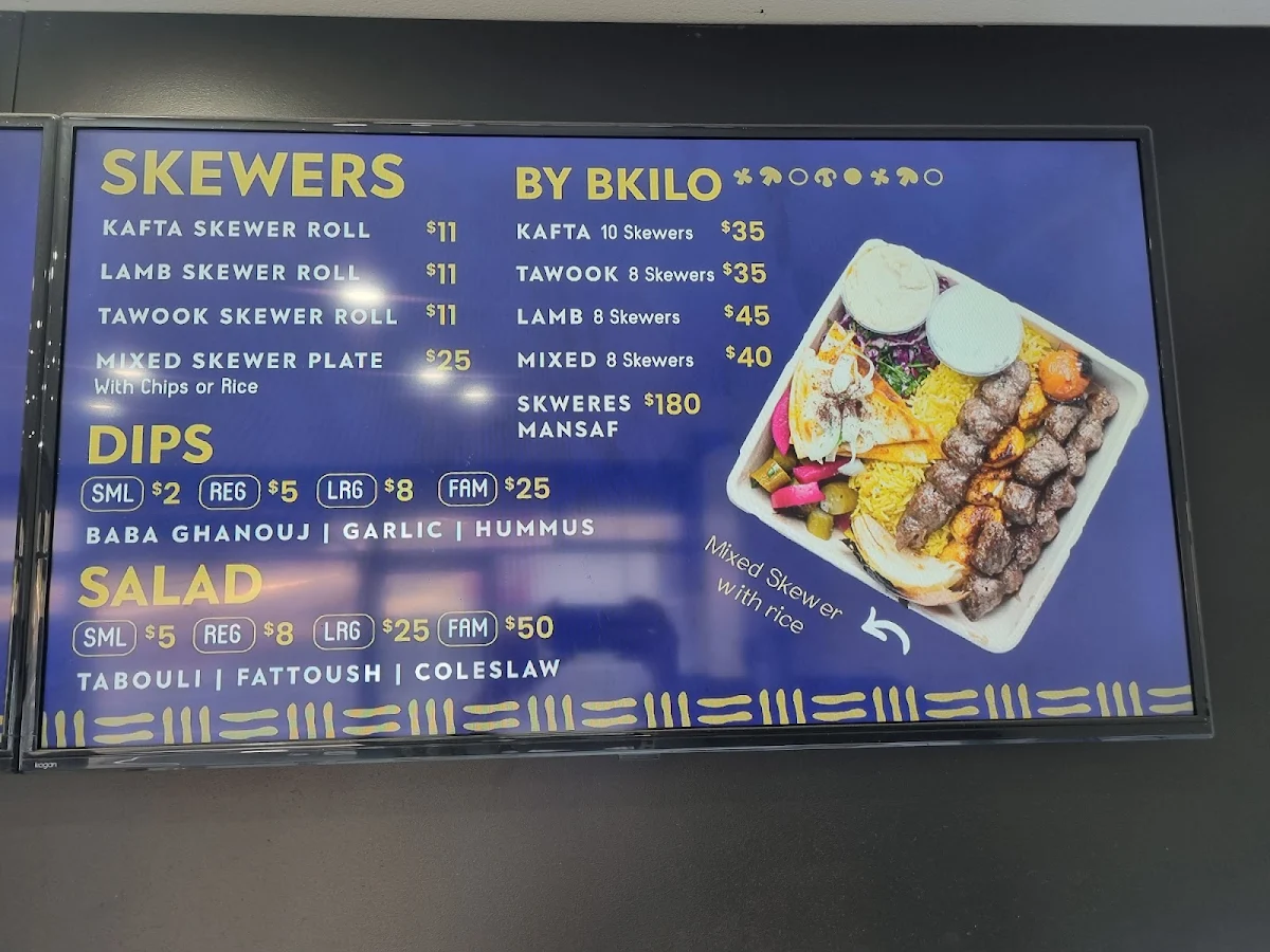 Menu, Babylon Bakery & Grill