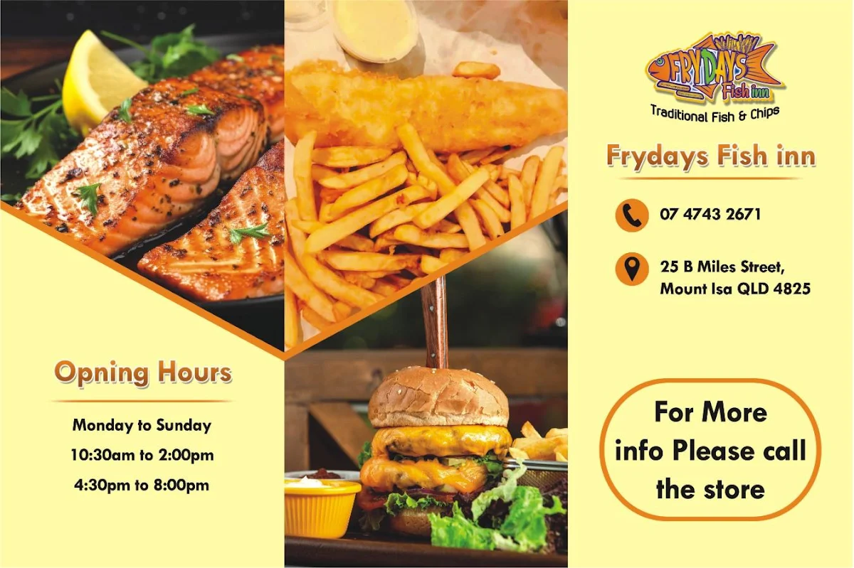 Menu, Frydays Fish Inn with Kebabs