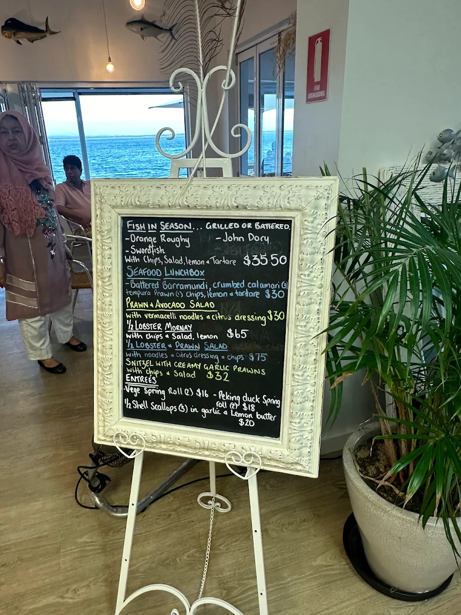 Menu, Bay Harbour Cafe