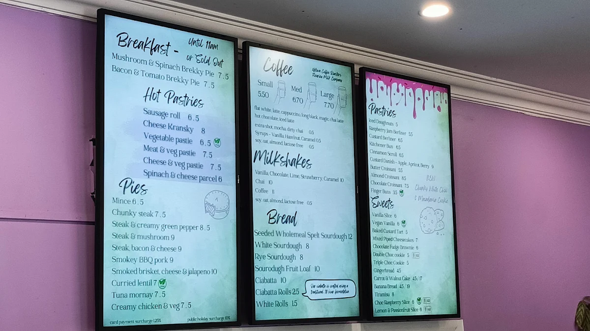 Menu, Home Grain Bakery