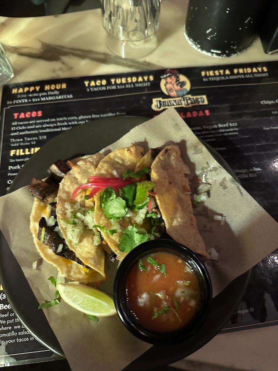 Menu, Juana Taco Windsor