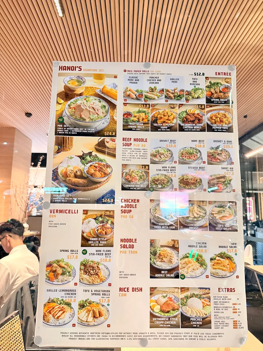 Menu, An An Vietnamese Eatery