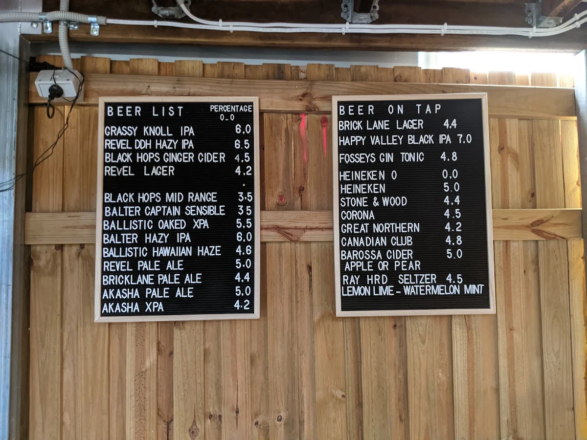 Menu, Funkateers Pizzeria