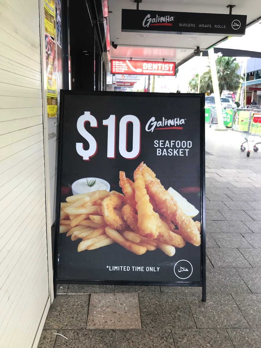 Menu, Galinha Burger Narellan