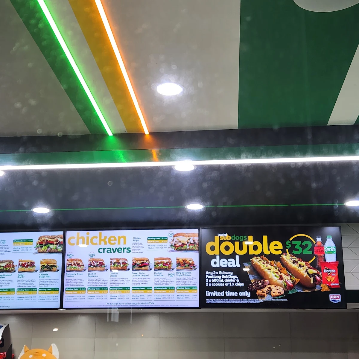 Menu, Subway Clyde North