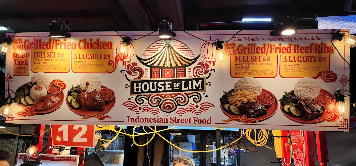 Menu, House Of Lim