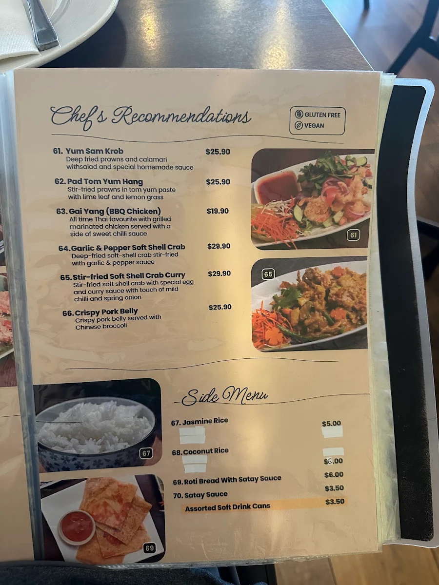 Menu, Thai Eat Restaurant (Doncaster East)