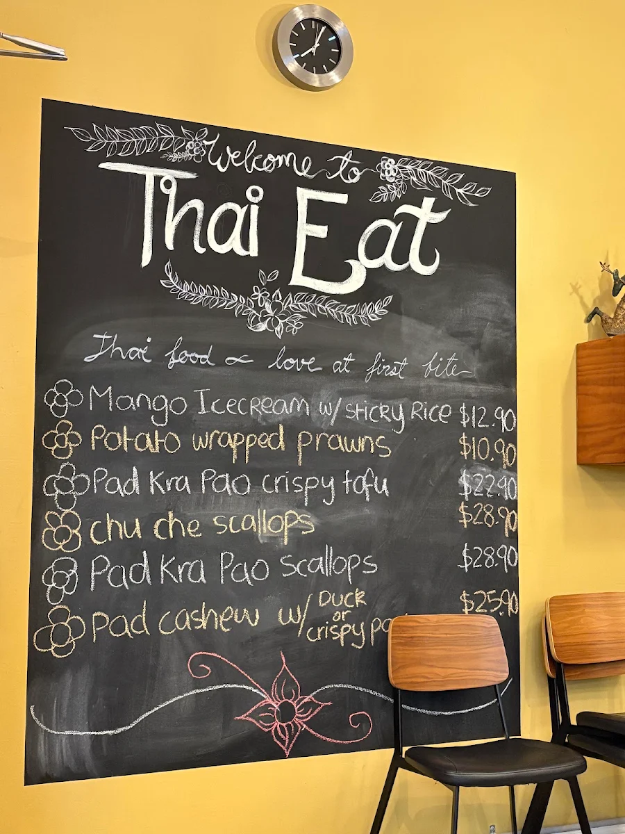 Menu, Thai Eat Restaurant (Doncaster East)