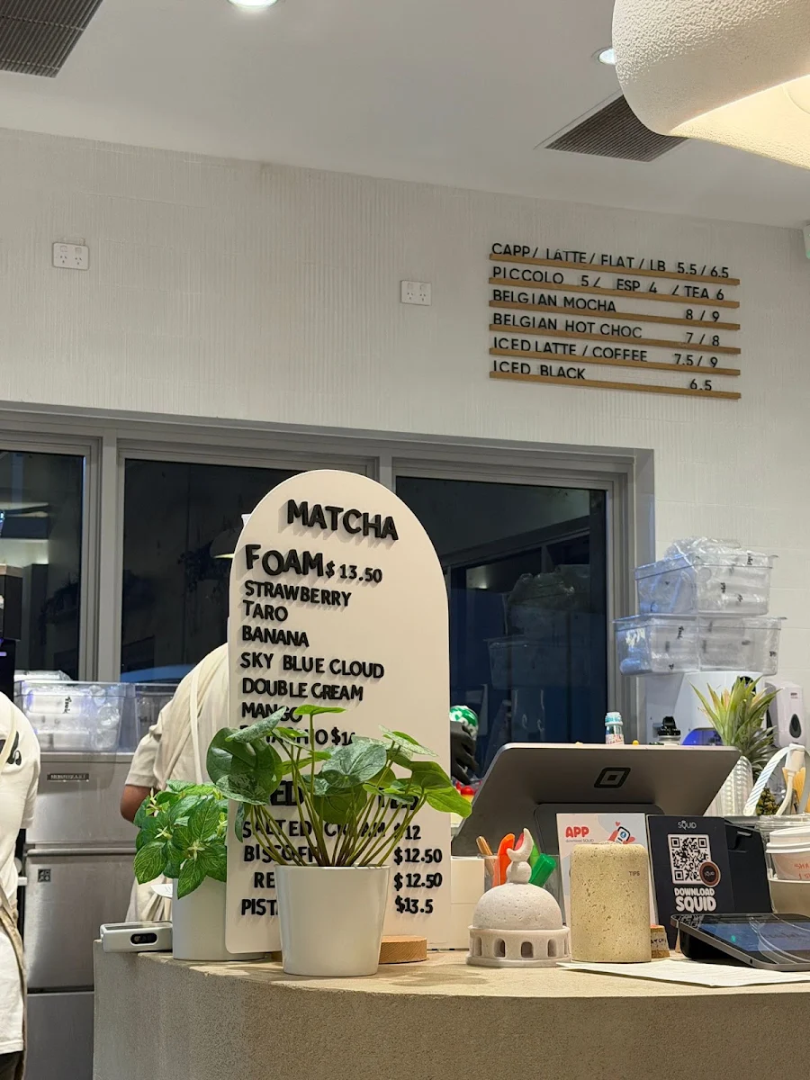 Menu, Yield Cafe
