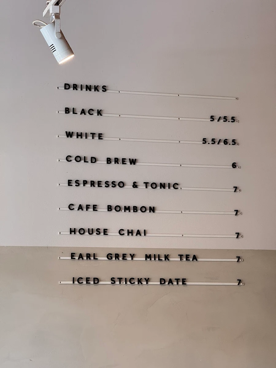 Menu, CAFÉ MAMÉ
