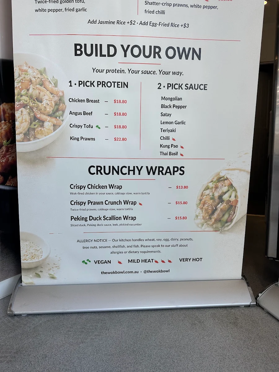 Menu, THE WOKBOWL