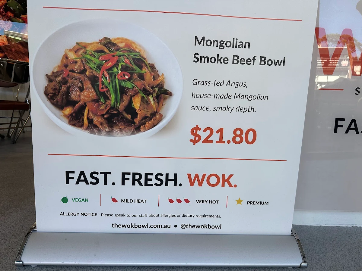 Menu, THE WOKBOWL
