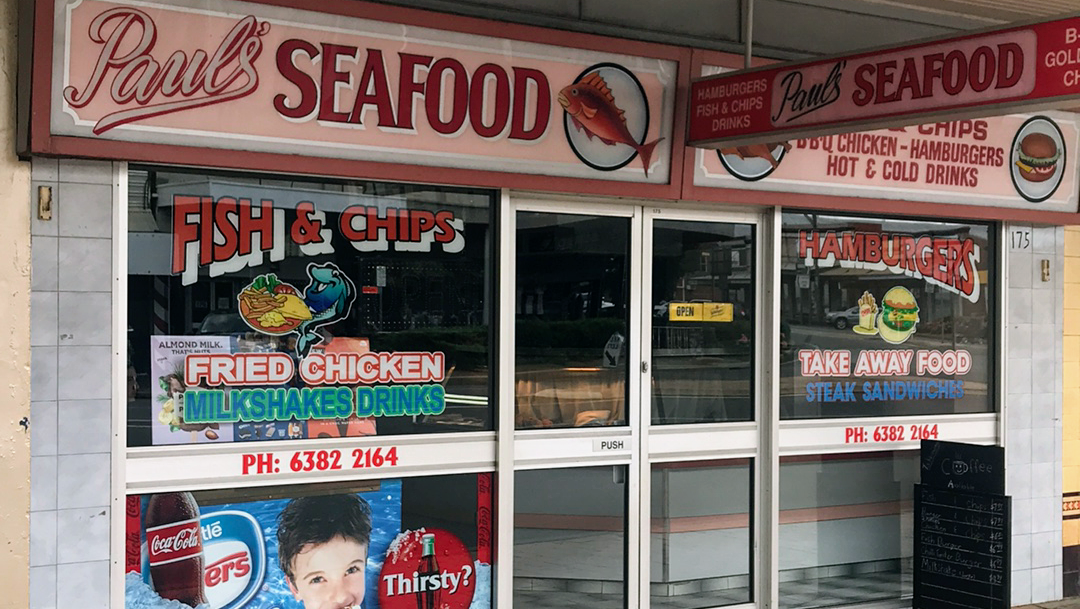 Menu, Pauls Seafood