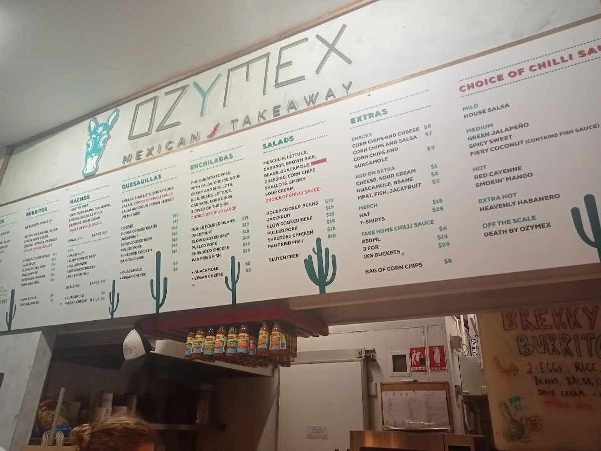 Menu, OzyMex
