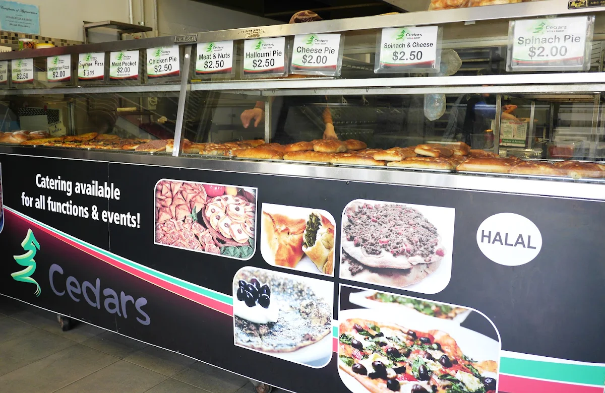 Menu, Cedars Pizza & Bakery