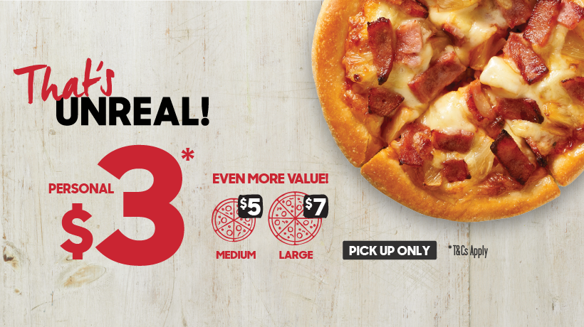 Menu, Pizza Hut Moorebank