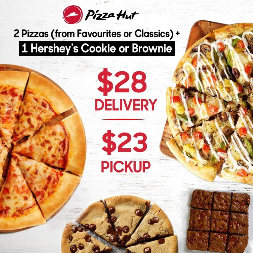 Menu, Pizza Hut Moorebank