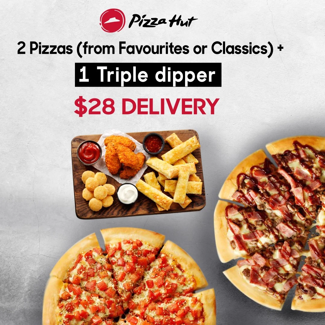 Menu, Pizza Hut Moorebank