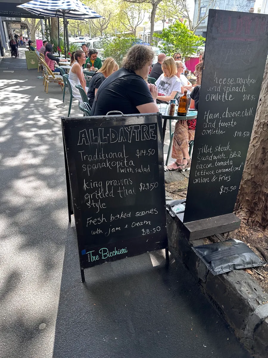 Menu, All Day Tre