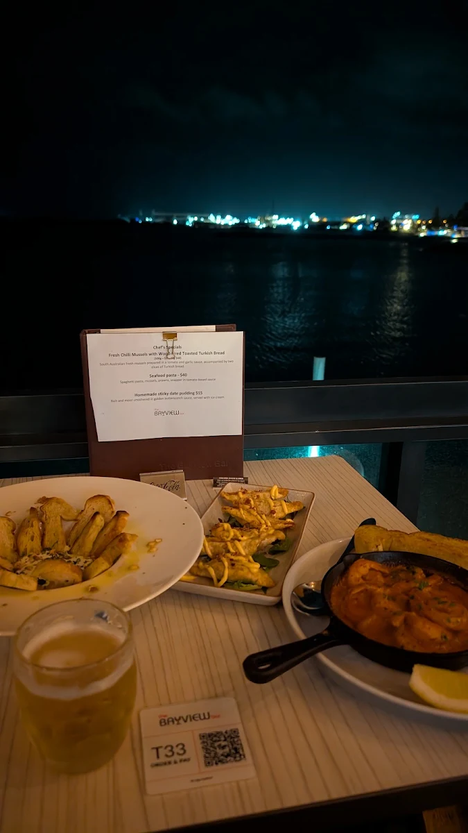 Menu, The Bayview Bar
