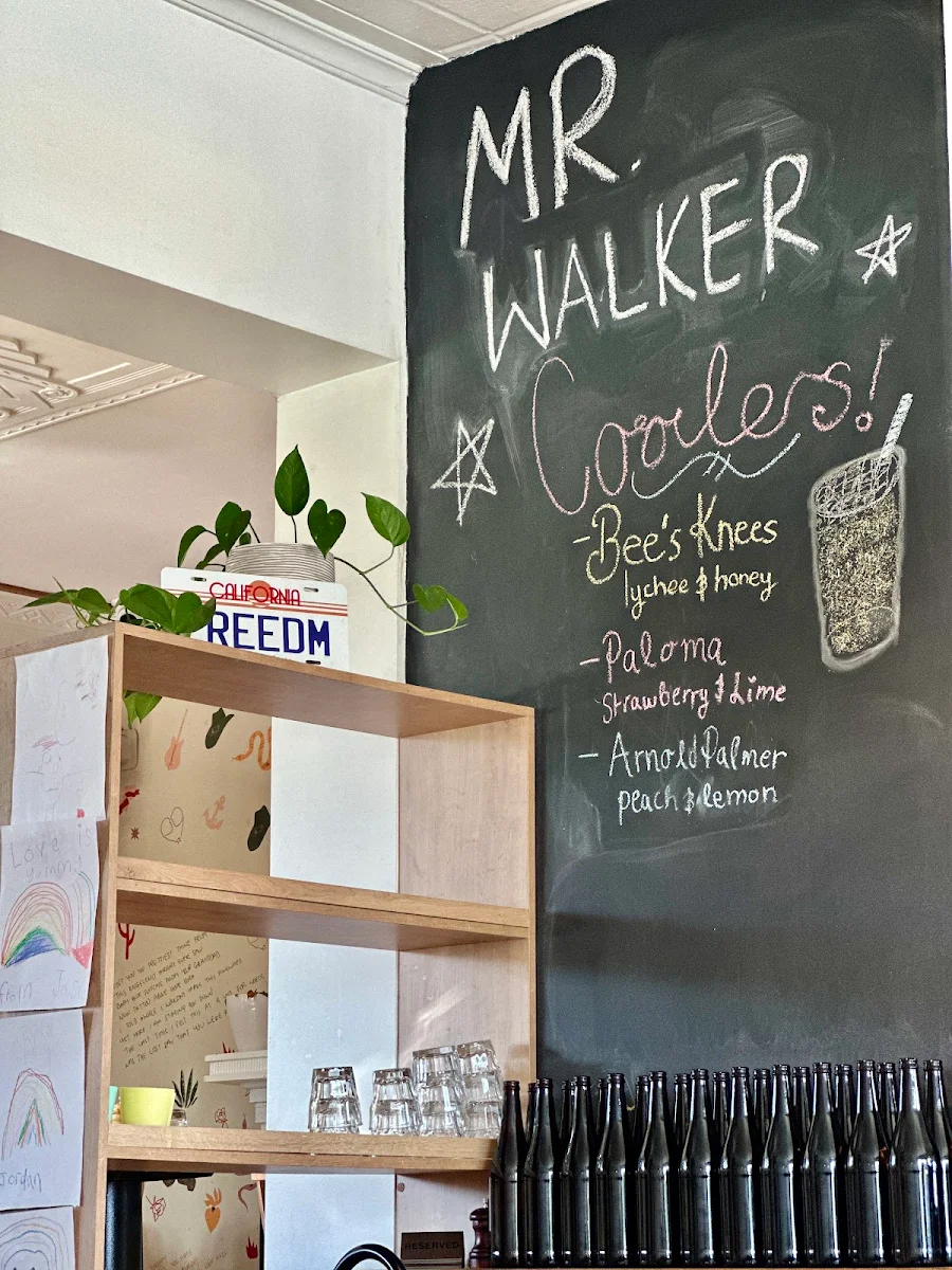 Menu, Mr Walker Melbourne
