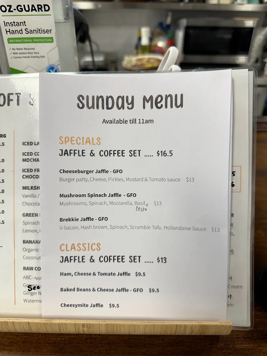Menu, Loving Hut Perth