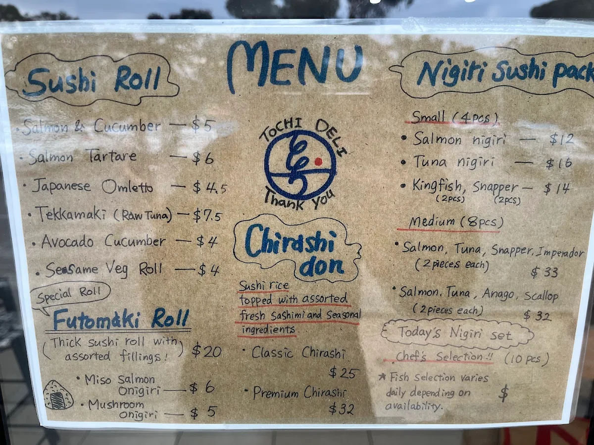 Menu, TOCHI DELI