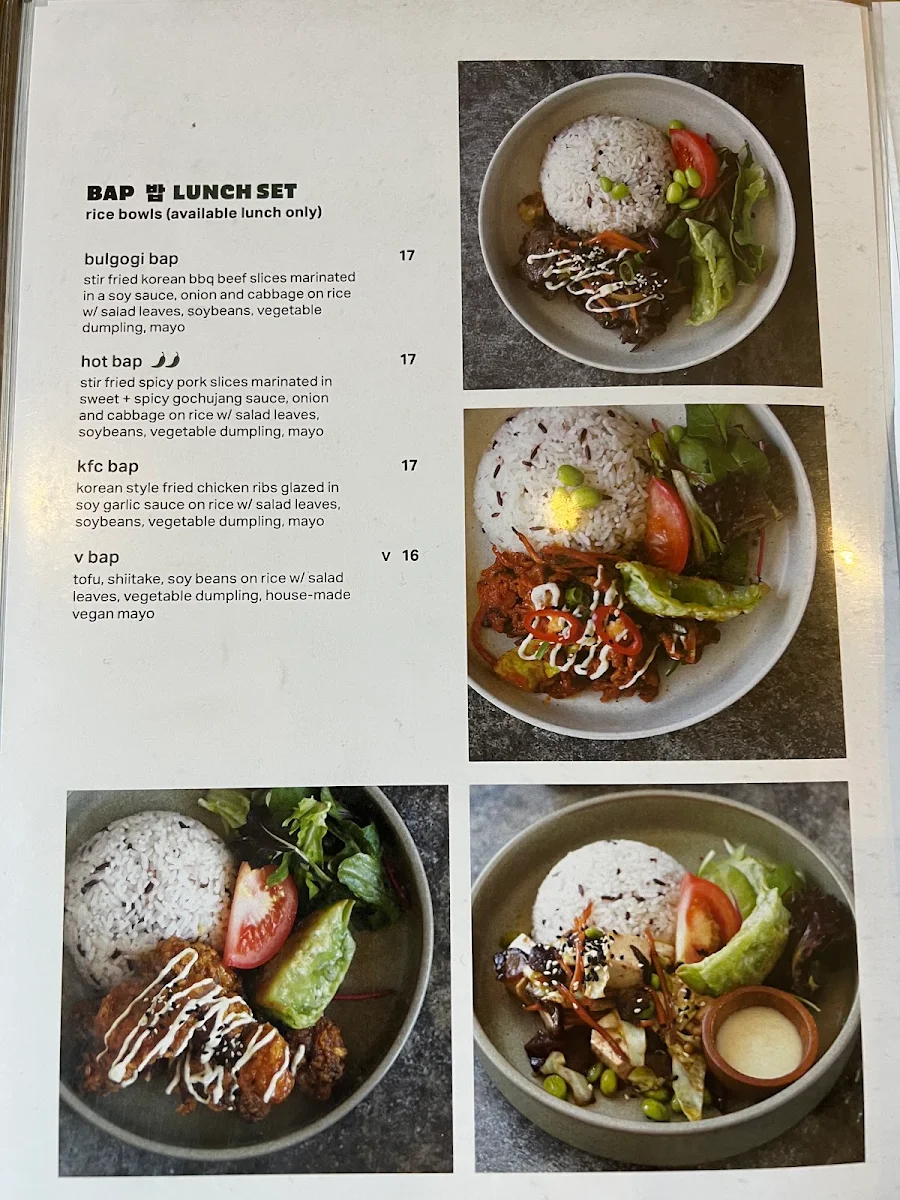 Menu, Lui Boss Brunswick