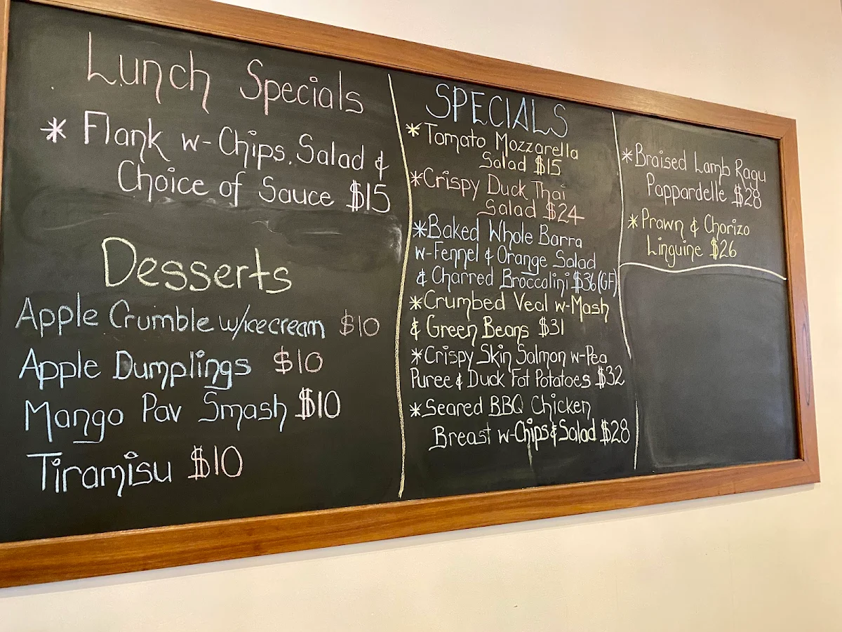 Menu, Imperial