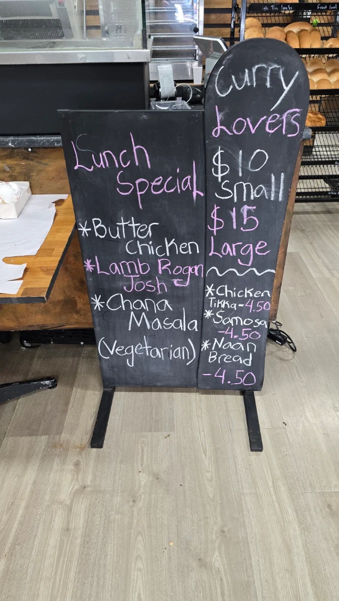 Menu, Bega bakery and cafe/Inthemix