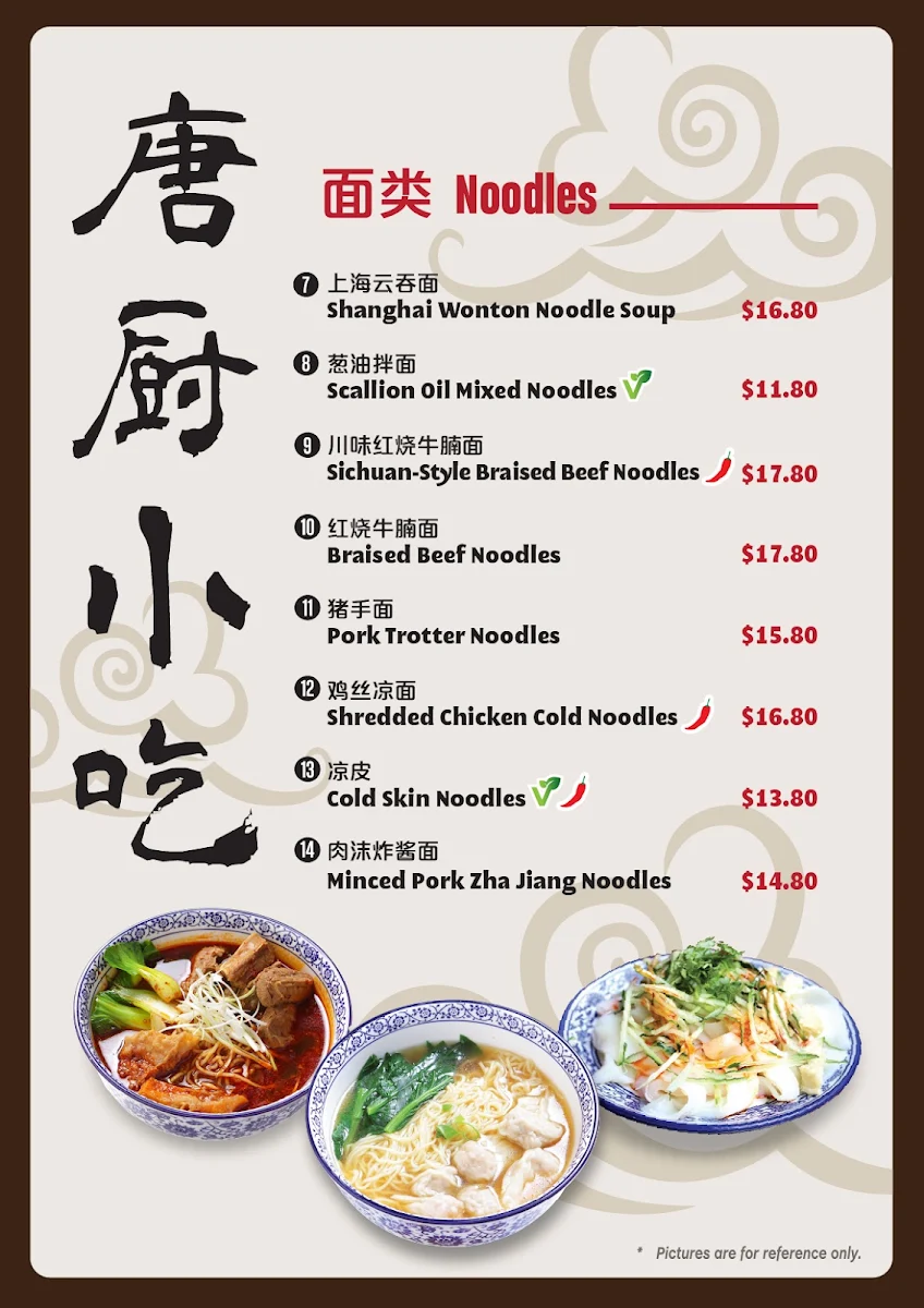 Menu, Taste Gallery