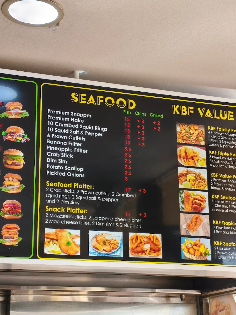 Menu, Belridge KBF