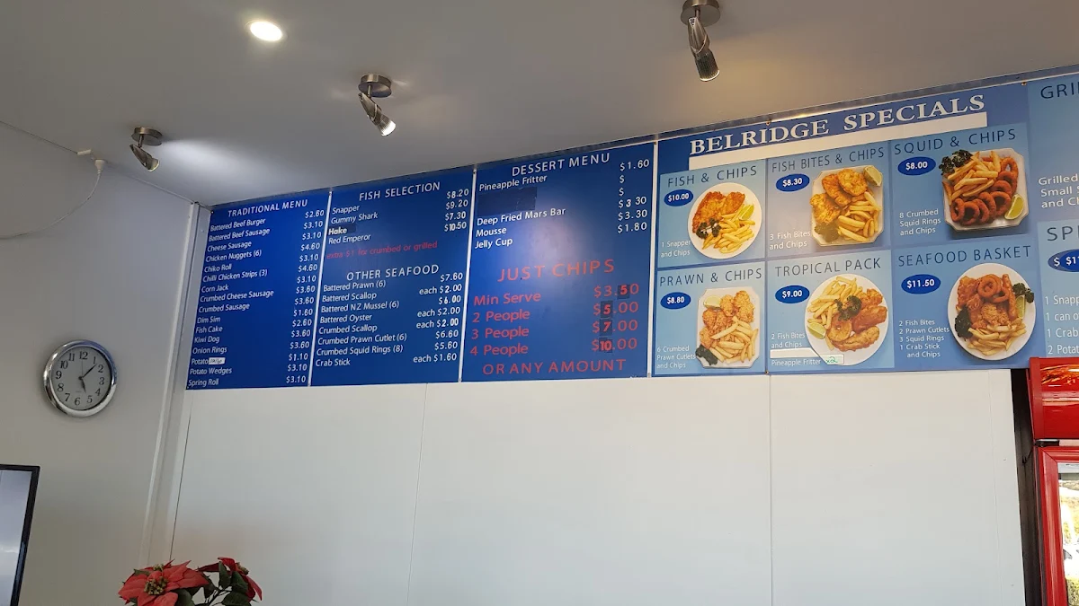 Menu, Belridge KBF