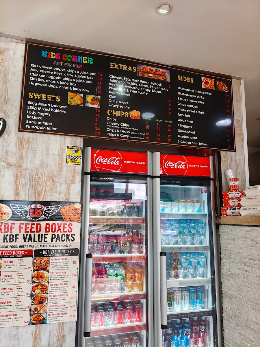 Menu, Belridge KBF