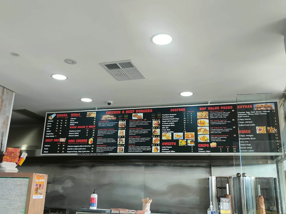 Menu, Belridge KBF