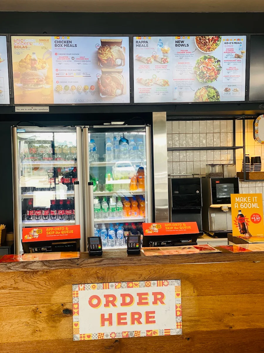 Menu, Oporto Marsden Park Drive Thru
